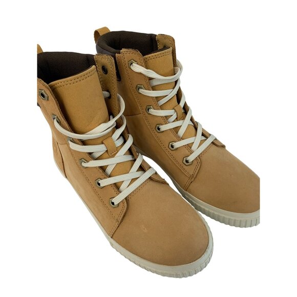 Timberland Skyla Womens Tan Nubuck High Top Sneakers Boots Size 7 Leather 7942 - Picture 4 of 16